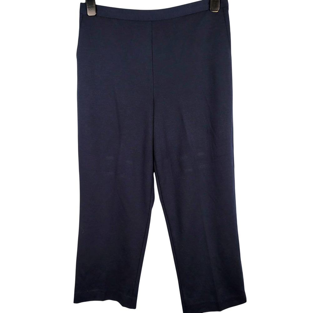 NWT Alfred Dunner Womens SZ 14 Uptown Girl Navy Stretch Officecore Trousers